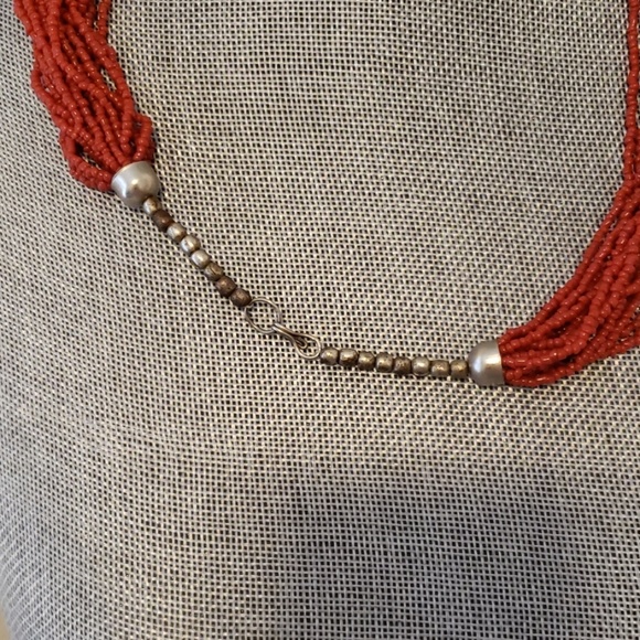 indian tribes Jewelry Vintage Authentic Coral Indian Jewelry Set